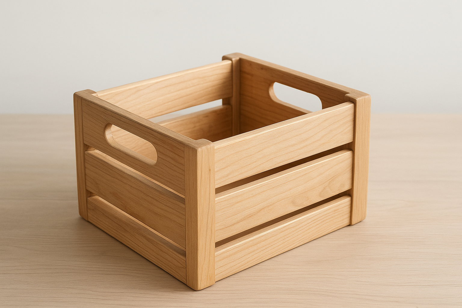 Handmade Wooden Storage Basket – Rustic Natural Home Decor Organizer for Living Room, Kitchen & Bathroom